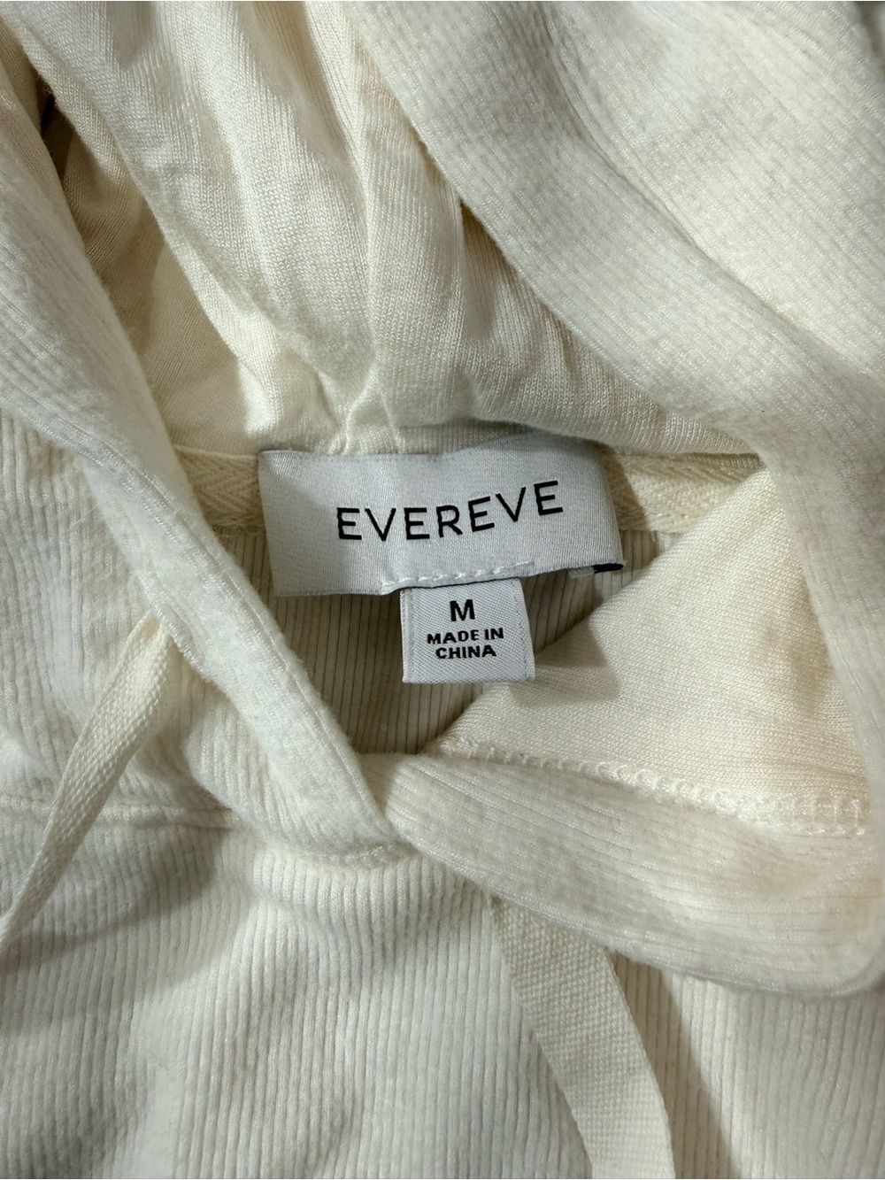 Evereve Zoey Sleeveless Hooded Pullover sweatshirt - Cream - Picture 6 of 6